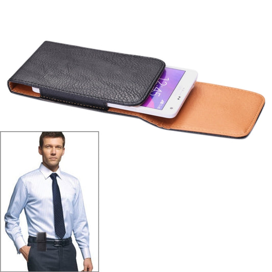 Litchi Texture Vertical Style Waist Bag for iPhone 6S Plus, iPhone 6 Plus, Galaxy Note 5 / Note 4 / Note 3 / Note II / N7100 / S6 Edge Plus / A8