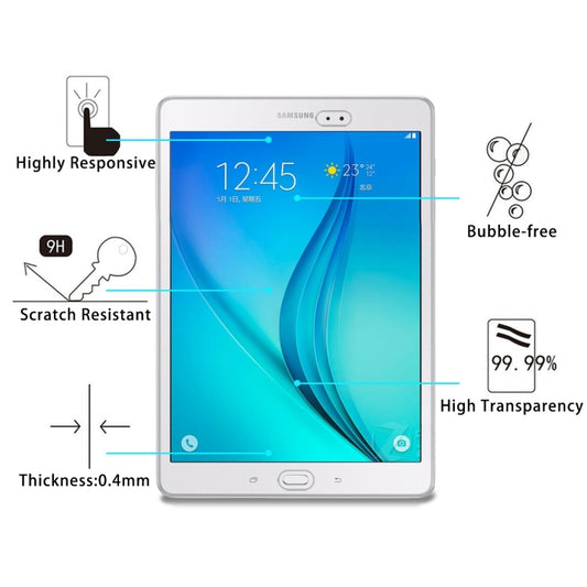 75 PCS For Galaxy Tab A 9.7 / T550 / T555 0.4mm 9H+ Surface Hardness 2.5D Explosion-proof Tempered Glass Film, For Galaxy Tab A 9.7 / T550(75 PCS)