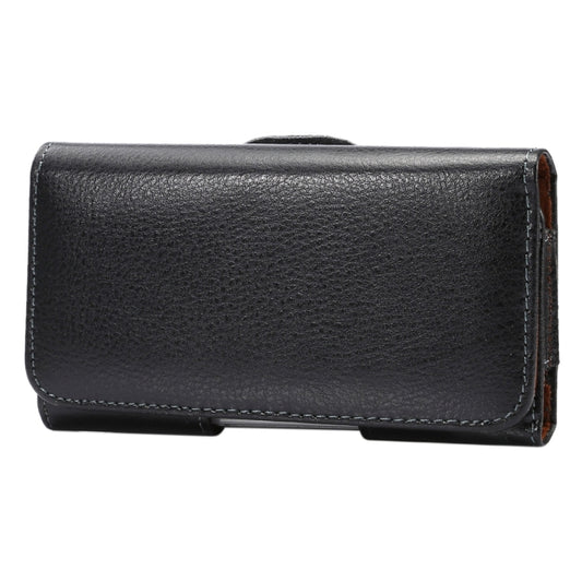 5.2 inch Litchi Texture Vertical Flip Thwartwise Genuine Leather Case / Waist Bag with Rotatable Back Splint for iPhone X & Galaxy S7 & S6 Edge & S6 & S5, Sony Xperia Z5 & Z4 & Z3, Huawei P9 & P8, etc