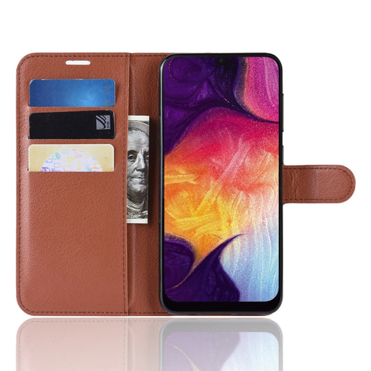 Litchi Texture Horizontal Flip Leather Case for Galaxy A50, with Wallet & Holder & Card Slots, For Galaxy A50 (1), For Galaxy A50 (1)
