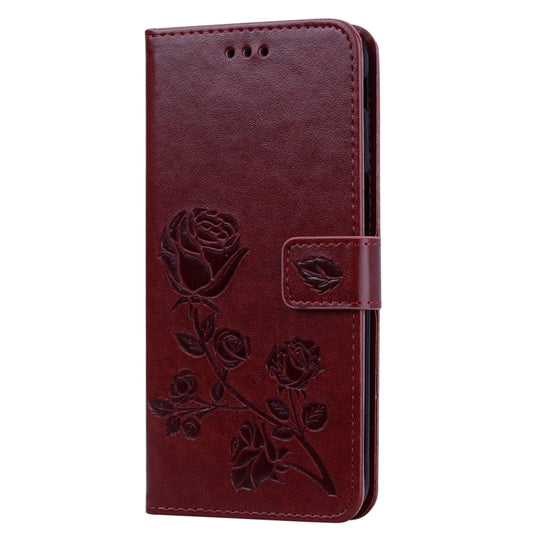 Rose Embossed Horizontal Flip PU Leather Case for Samsung Galaxy J6 Plus, with Holder & Card Slots & Wallet, For Samsung Galaxy J6 Plus