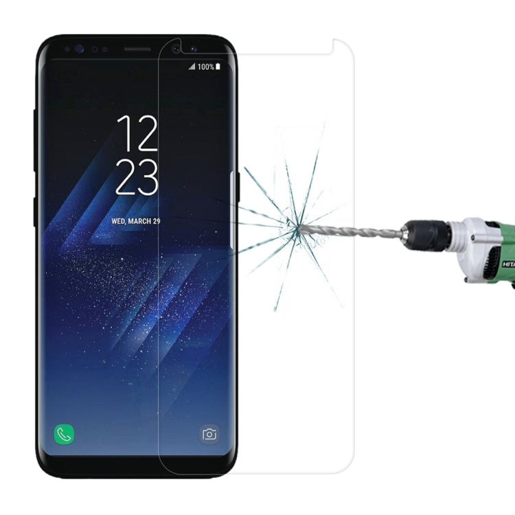 Case Friendly Screen Curved Tempered Glass Film For Galaxy S8 / G950, For Galaxy S8 0.26mm, For Galaxy S8 Black Frame, For S8, Galaxy S8 3D