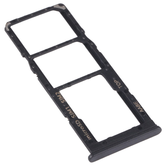 For Samsung Galaxy A12 SM-A125 SIM Card Tray + SIM Card Tray + Micro SD Card Tray, For Samsung Galaxy A12 (Dual Card)