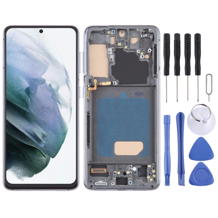 For Samsung Galaxy S21 5G SM-G991 TFT LCD Screen Digitizer Full Assembly with Frame, For Samsung Galaxy S21 5G