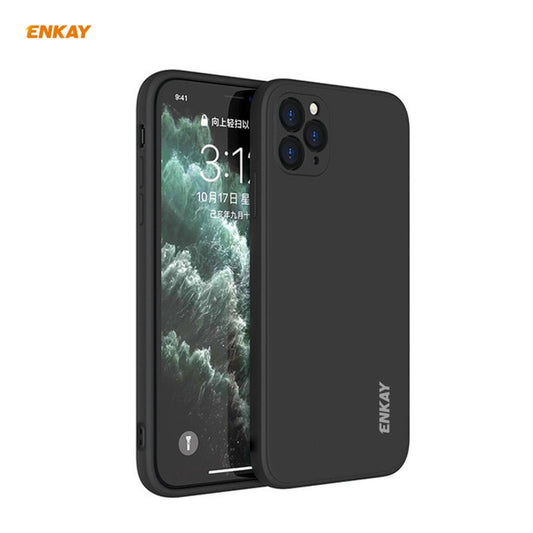 For iPhone 11 Pro Max Hat-Prince ENKAY ENK-PC066 Liquid Silicone Straight Edge Shockproof Protective Case, For iPhone 11 Pro Max