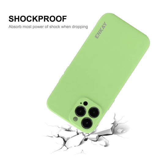 Hat-Prince ENKAY Liquid Silicone Shockproof Protective Case Cover for iPhone 13, For iPhone 13