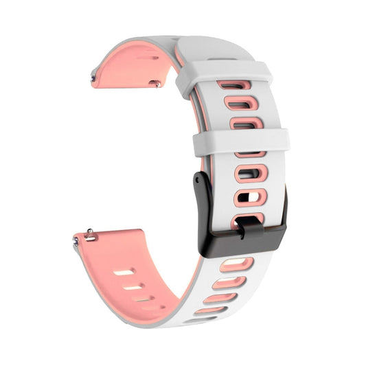 20mm Mixed-Color Silicone Strap, For Samsung Galaxy Watch 4 Classic 42mm, For Samsung Galaxy Watch 4 Classic 46mm