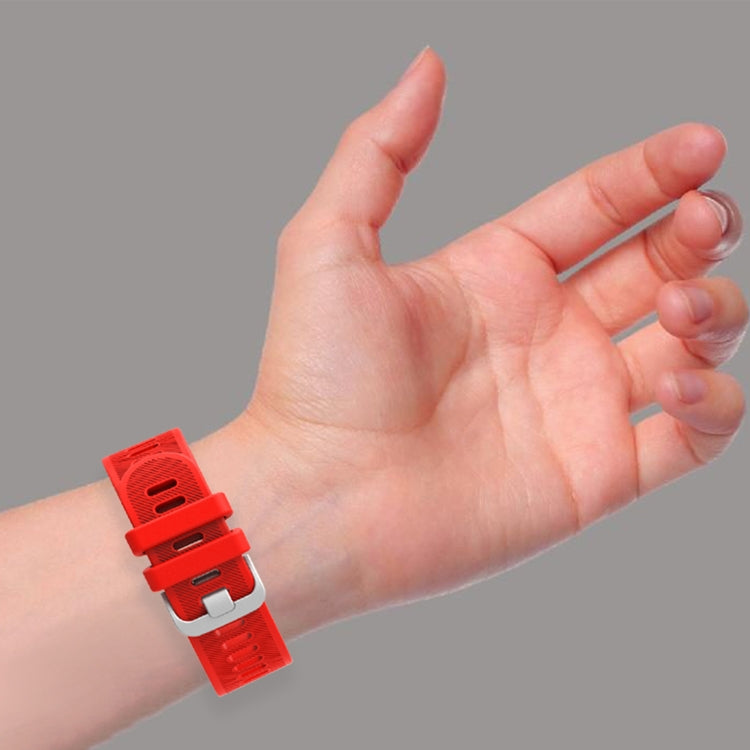 20mm Silicone Twill Watch Band, For Samsung Galaxy Watch 3 41mm, For Samsung Galaxy Watch Active 2 40mm, For Samsung Galaxy Watch Active 2 44mm, For Samsung Galaxy Watch Active 40mm