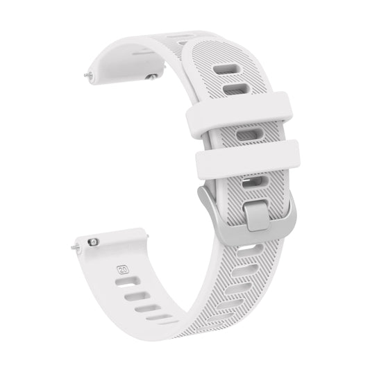 20mm Twill Solid Color Silicone Watch Band, For Samsung Galaxy Watch4 44mm, For Samsung Galaxy Watch4 Classic 46mm, For Samsung Galaxy Watch4 Classic 42mm, For Samsung Galaxy Watch Active 2