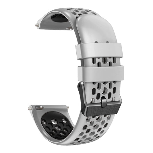 22mm Two-Color Breathable Silicone Watch Band, For Xiaomi MI Watch S1, For Xiaomi MI Watch Color 2, For Xiaomi MI Watch Sport, For Xiaomi MI Watch Color