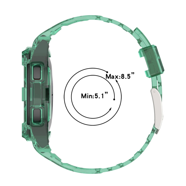 Armor Integrated TPU Double-Pin Buckle Smart Watch Band, For Samsung Galaxy Watch4 40mm, For Samsung Galaxy Watch4 Classic 46mm