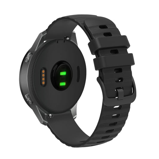 20mm Wavy Dotted Solid-Color Silicone Watch Band, For Samsung Galaxy Watch4 Classic 42mm/46mm, For Samsung Galaxy Gear Sport, For Samsung Galaxy Watch Active2 40mm/44mm, For Samsung Galaxy Watch 42mm