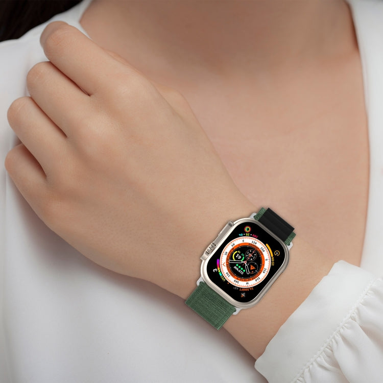 Double Color Nylon Watch Band, For Apple Watch Ultra 49mm, For Apple Watch Series 8&7 45mm/SE 2&6&SE&5&4 44mm, For Apple Watch Series 8&7 41mm/SE 2&6&SE&5&4 40mm