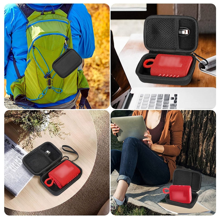 For JBL GO3 Speaker Outdoor Travel EVA Hard Shell Protective Bag Portable Storage Box, Hand Strap