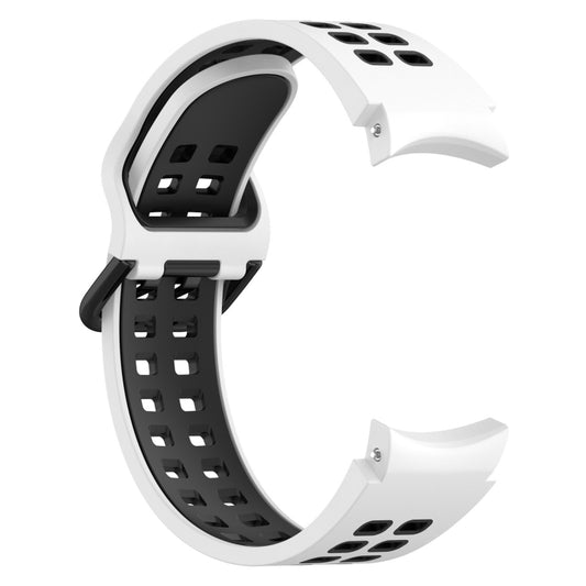 Two-Color Breathable Silicone Watch Band, For Samsung Galaxy Watch 4 Classic 42mm