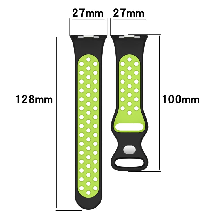 Dual Color Perforated Silicone Watch Band, For Redmi Watch 4