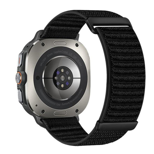 Two-section Mountain Pattern Hook And Loop Fastener Nylon Watch Band, For Samsung Galaxy Watch Ultra 47mm / Ultra 2025