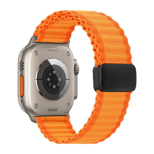 Off Road Magnetic Buckle Braided Nylon Loop Watch Band, For Apple Watch 46mm / 49mm / 45mm / 44mm, For Apple Watch 42mm / 41mm / 40mm / 38mm