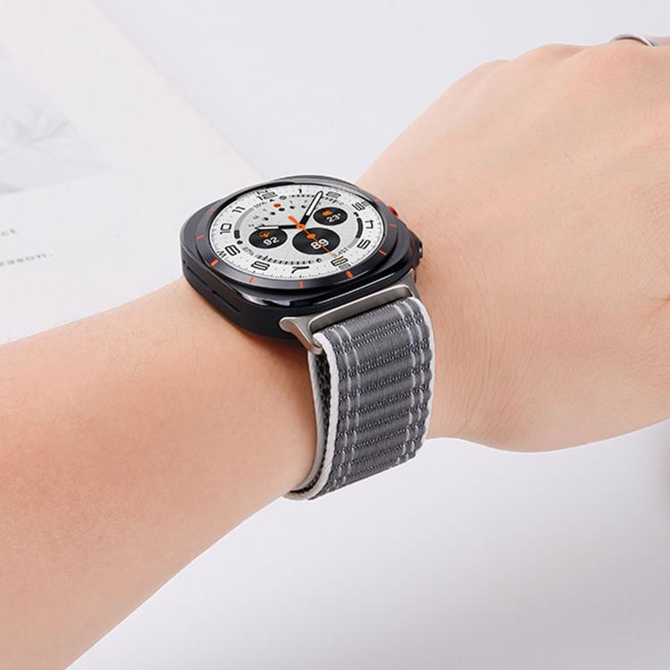 Magnetic Buckle Wave Pattern Nylon Watch Band, For Samsung Galaxy Watch Ultra 47mm / Ultra 2025
