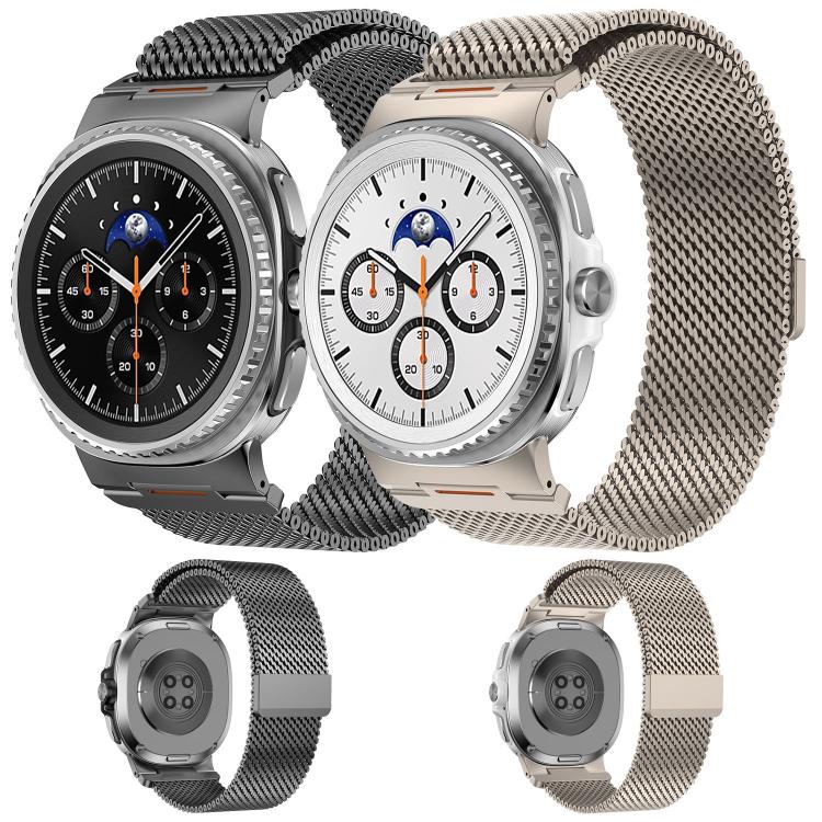 Vibrant Style Thick Mesh Milanese Magnetic Watch Band, For Samsung Galaxy Watch8 / Watch8 Classic