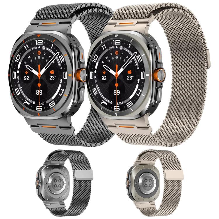 Vibrant Style Thick Mesh Milanese Magnetic Watch Band, For Samsung Galaxy Watch Ultra 2025 / Ultra 47mm