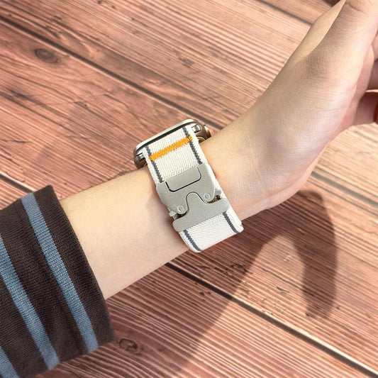 Reflective Umbrella Buckle Woven Nylon Watch Band, For Apple Watch 49mm / 46mm / 45mm / 44mm, For Apple Watch 42mm / 41mm / 40mm / 38mm