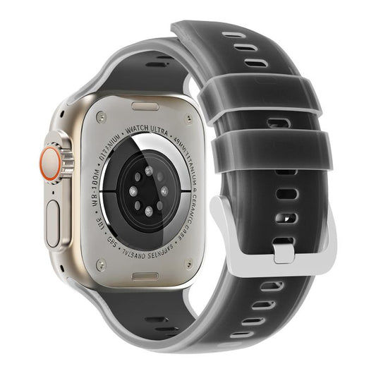 Transparent Jelly Two Color Silicone Watch Band, For Apple Watch 46mm / 49mm / 45mm / 44mm