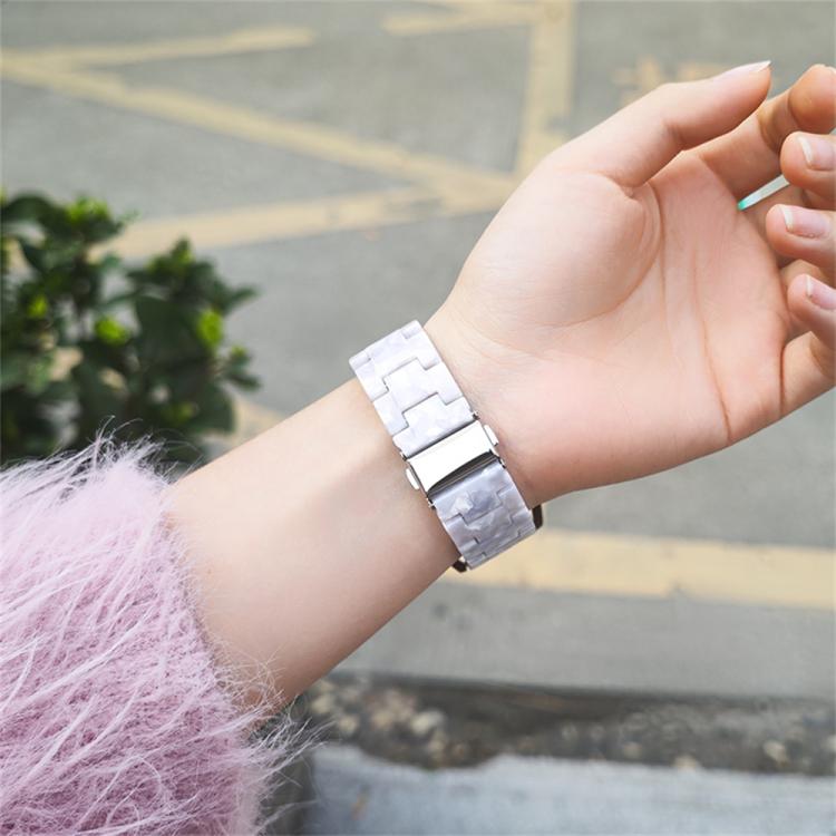 Butterfly Clasp Three Beads Resin Watch Band with Removal Tool, For Galaxy Watch Ultra 47mm / Ultra 2025, For Galaxy Watch8 / Watch8 Classic