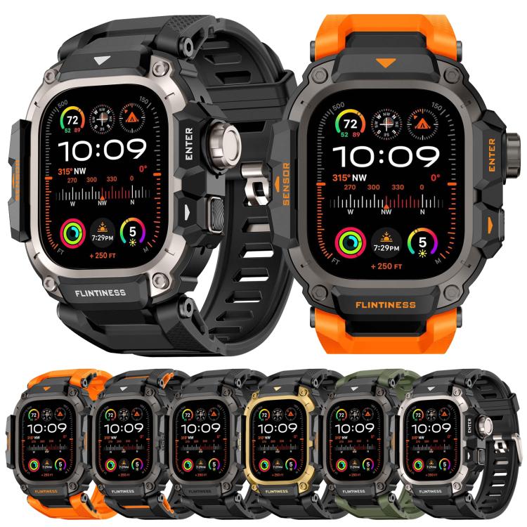Metal Connector Case Integrated TPU Watch Band, For Apple Watch Ultra3 / Ultra2 / Ultra 49mm