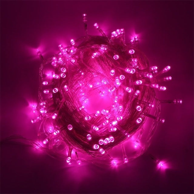 50M LED String Lights Christmas New Year Garland Decoration for Street Room House Garden Outdoor Use DIY Decor EU US Plug in, 50M 400LEDS