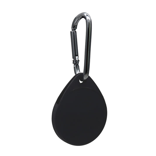2 PCS Drop Shape Shockproof Anti-scratch Silicone Protective Case with Carabiner for AirTag 2nd Gen / AirTag 1st Gen
