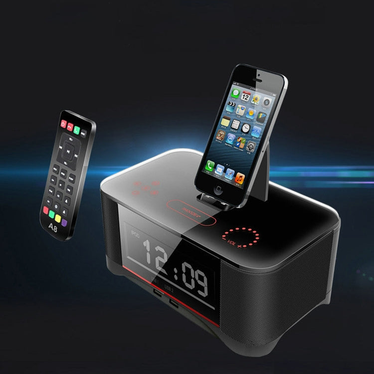 A8 Charging Base Audio NFC Bluetooth Speaker Alarm Clock, US Plug, EU Plug, UK Plug