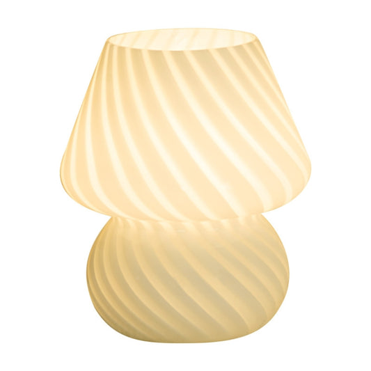 PJ-104 5W Mushroom Glass Bedroom Bedside Table Decoration Table Lamp, CN Plug, Specification:, Monochrome Warm Light, Tmall Elf Light Bulb