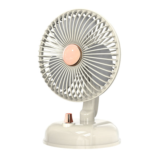 F10 Portable Quiet Desktop Retro Moving Head USB Fan, F10 Bean Green, F10 Milk White