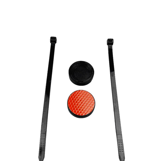 Mountain Bike Reflector Tail Light Anti-theft Tracking Locator Hidden Bracket For AirTag 2nd Gen / AirTag 1st Gen, Reflector Red, Reflector White