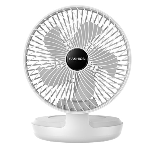Folding Office Desktop Household Portable Small Fan, 8 inch Green, 8 inch White