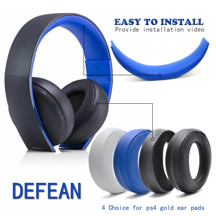 2 PCS Headphone Sponge Cover for SONY PS3 PS4 7.1 Gold,Style:, Black Earpads, White Earpads, Blue Headband, Blue Earpads, Velvet Earpads, Lamb Leather Earpads, Black Headband, Cloth Fiber Earpads, Burlap Grey Earpads, Gray Earpads