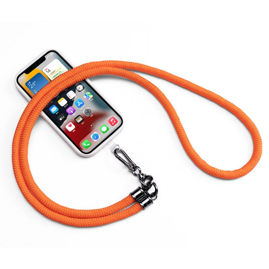 Mobile Phone Mountaineering Rope Lanyard Can Be Hung Neck Or Crossbody, Black, Orange, Sky Blue, Red, Gem Blue, Violet, Brick Orange