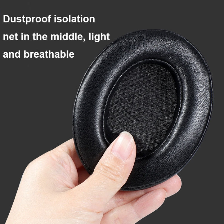 Breathable Foam Headphone Earmuffs with Buckle For Sennheiser Momentum 3, Spec:, Black Protein, Black Lambskin, Gold Protein, Gold Lambskin