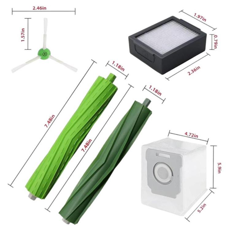 25pcs /Set Sweeping Robot Accessories For iRobot Roomba i7 / i7+ / i3 / E5 / i3+ / i4 / i6 / i6+ / i8 / i8+, 25pcs /Set