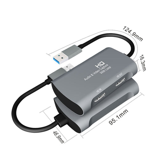 Z31 HDMI Female to HDMI Female + Audio + USB 2.0 Video Capture Box, Z31