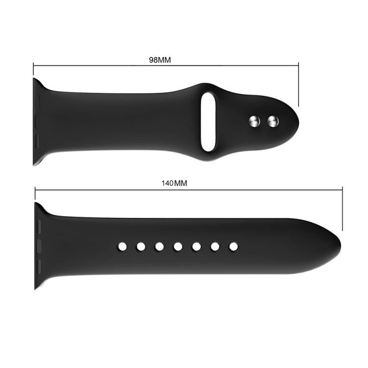 Double Rivets Silicone Watch Band for Apple Watch Series 3 & 2 & 1 42mm, Apple Watch 42mm