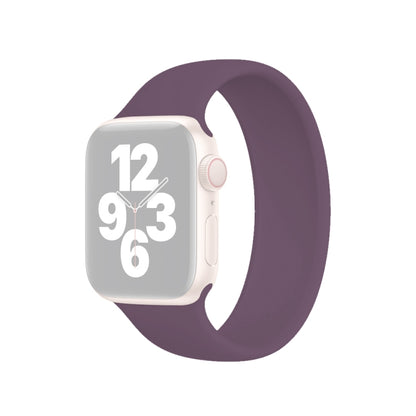 For Apple Watch Ultra 49mm&Watch Ultra 2 49mm / Series 10 46mm / 9&8&7 45mm / SE 3&SE 2&6&SE&5&4 44mm / 3&2&1 42mm Solid Color Elastic Silicone Watch Band, Size:L 156mm