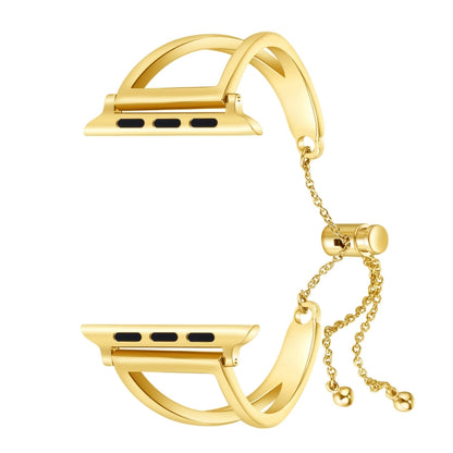 Letter V Shape Bracelet Metal Wrist Watch Band with Stainless Steel Buckle for Apple Watch Series 10 42mm / 9&8&7 41mm / SE 3&SE 2&6&SE&5&4 40mm / 3&2&1 38mm, 7 41mm / 6&SE&5&4 40mm / 3&2&1 38mm