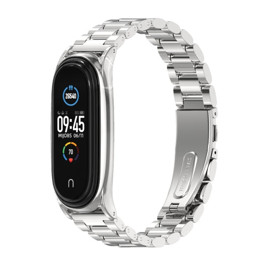 Mijobs Stainless Steel Metal Watch Band for Xiaomi Mi Band 5 & 6