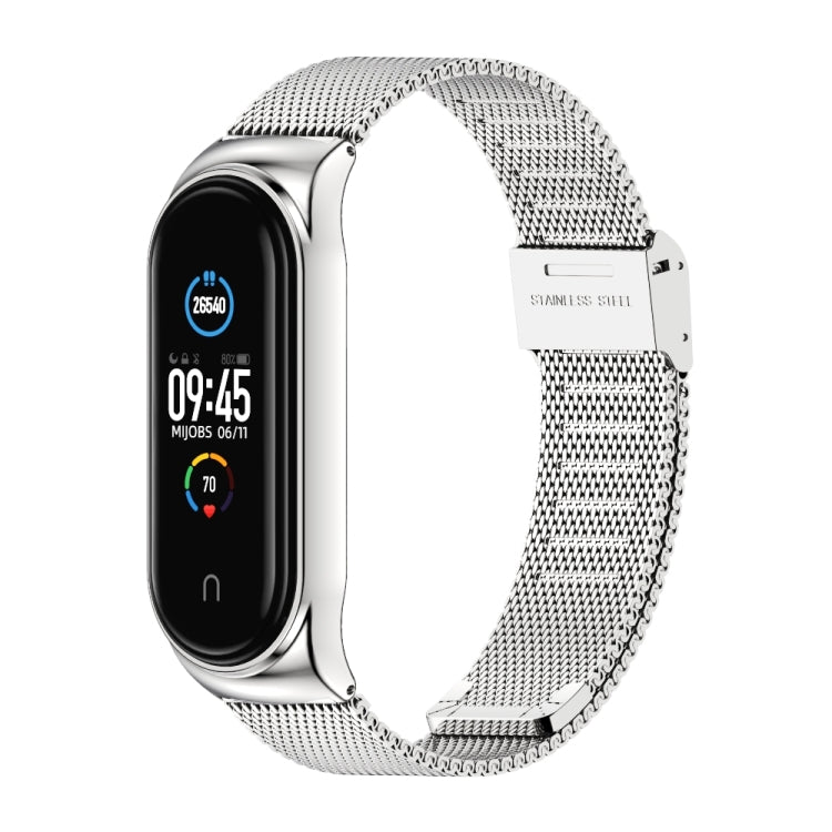 Mijobs Milan CS Screwless Buckle Metal Watch Band Case for Xiaomi Mi Band 5 & 6, Host not Included