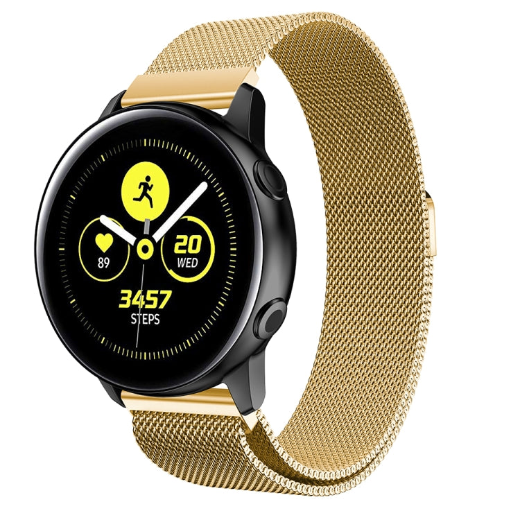 Milanis Magnetic Stainless Steel Mesh Wrist Strap WatchBand for Galaxy Watch Active 20mm