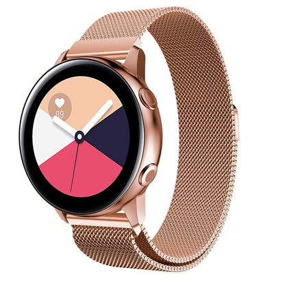 Milanis Magnetic Stainless Steel Mesh Wrist Strap WatchBand for Galaxy Watch Active 20mm
