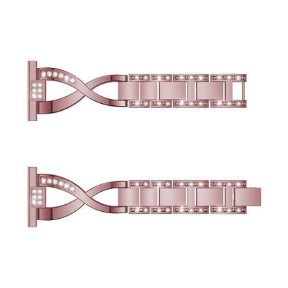 X-shaped Diamond Stainless Steel Wrist Strap WatchBand for Galaxy Watch Active 20mm