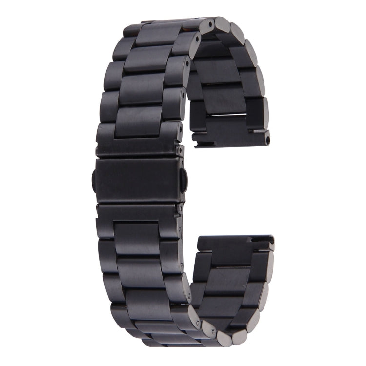For Samsung Gear S2 Classic Smart Watch Butterfly Buckle 3 Beads Stainless Steel Watchband